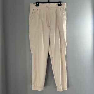 MELISSA NEPTON Kaja Faux‎ Leather Jogger Pants Elastic Waist Large Streetwear